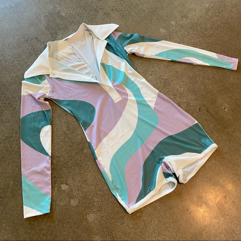 Colorful Ribbed Romper